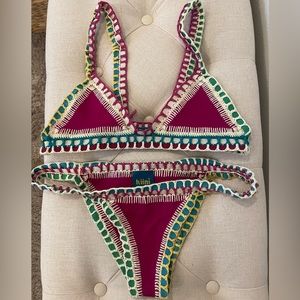 Dark Pink Kiini Bathing Suit